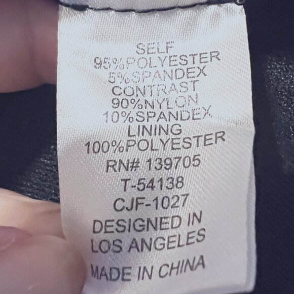 Honey & Rosie Long Maxie Black Sheer Dress-Formal-Size Medium-Black/Nude-Stretch - Picture 15 of 16